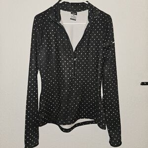 Navy Polka Dot Women's Active